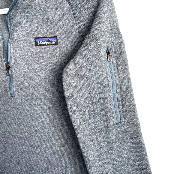Patagonia Better Sweater Women’s 1/4 Zip Fleece Pullover Size Small Steam Blue - Picture 4 of 9